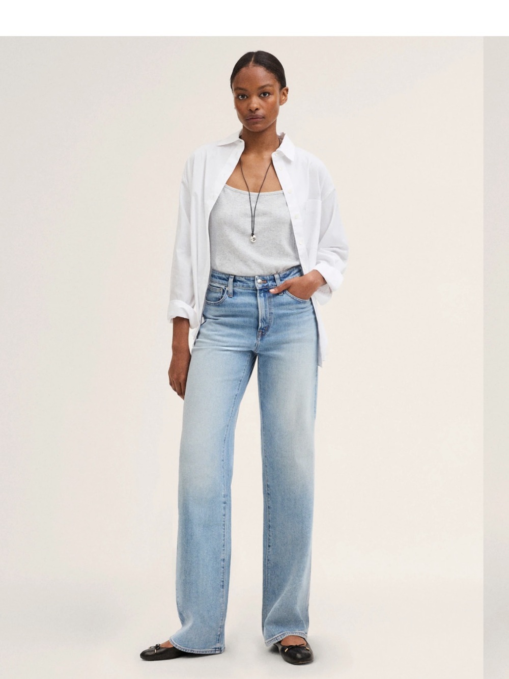 Madewell Light Blue Wide-Leg Jeans